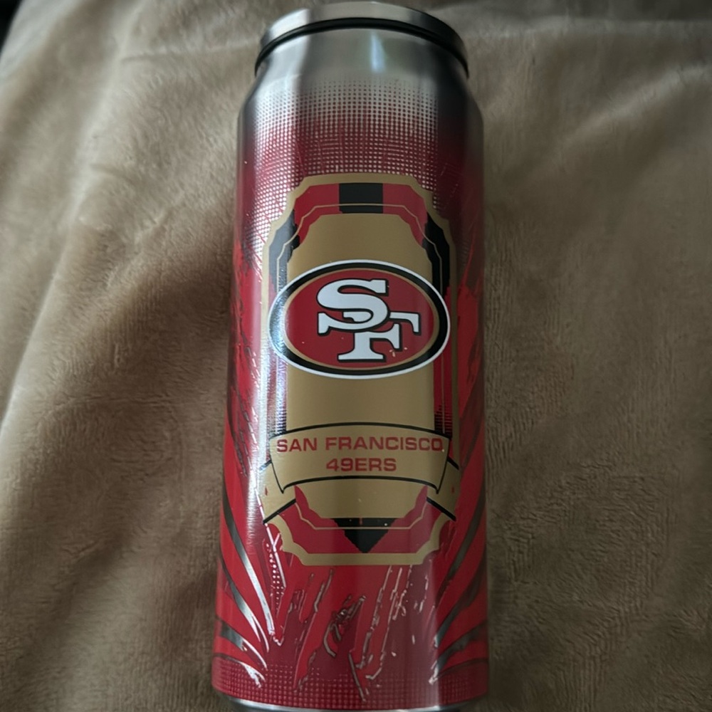 49ers stainless steel soda can